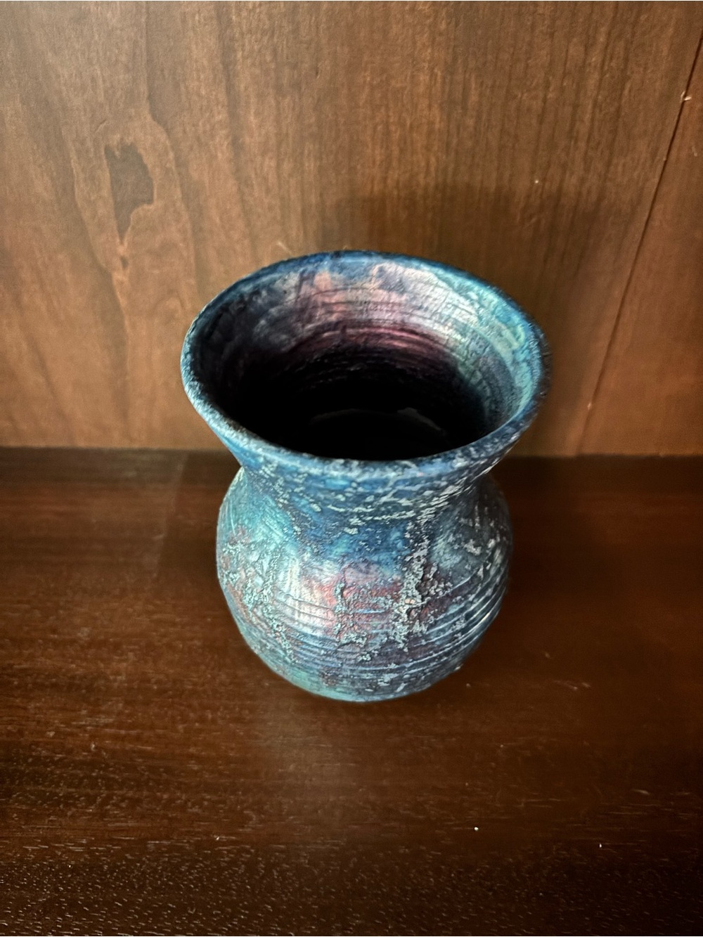 Handcrafted Raku Vase - Picture 9 of 10